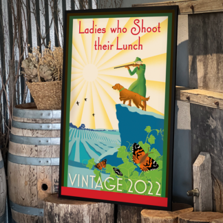 Ladies who Shoot their Lunch 2022 Framed Art Poster