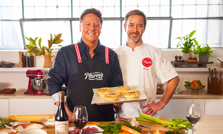 Mike and Darren with Fowles wine.