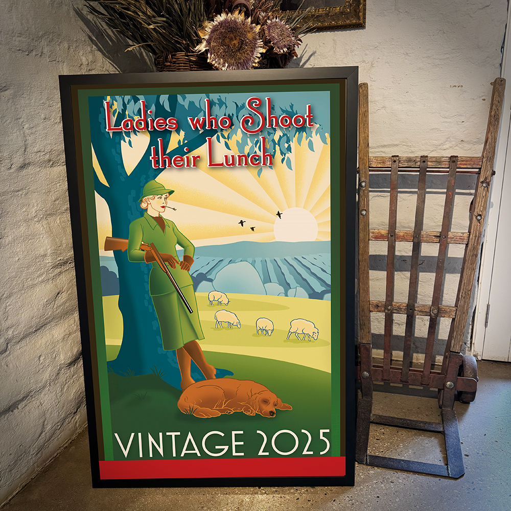 Ladies who Shoot their Lunch 2025 Framed Art Poster
